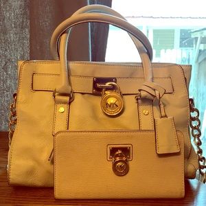 Beige MK Purse & Wallet